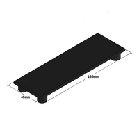 60-140-1 MODULAR SOLUTIONS POLYAMIDE PART END CAP 45MM X 135MM BLACK